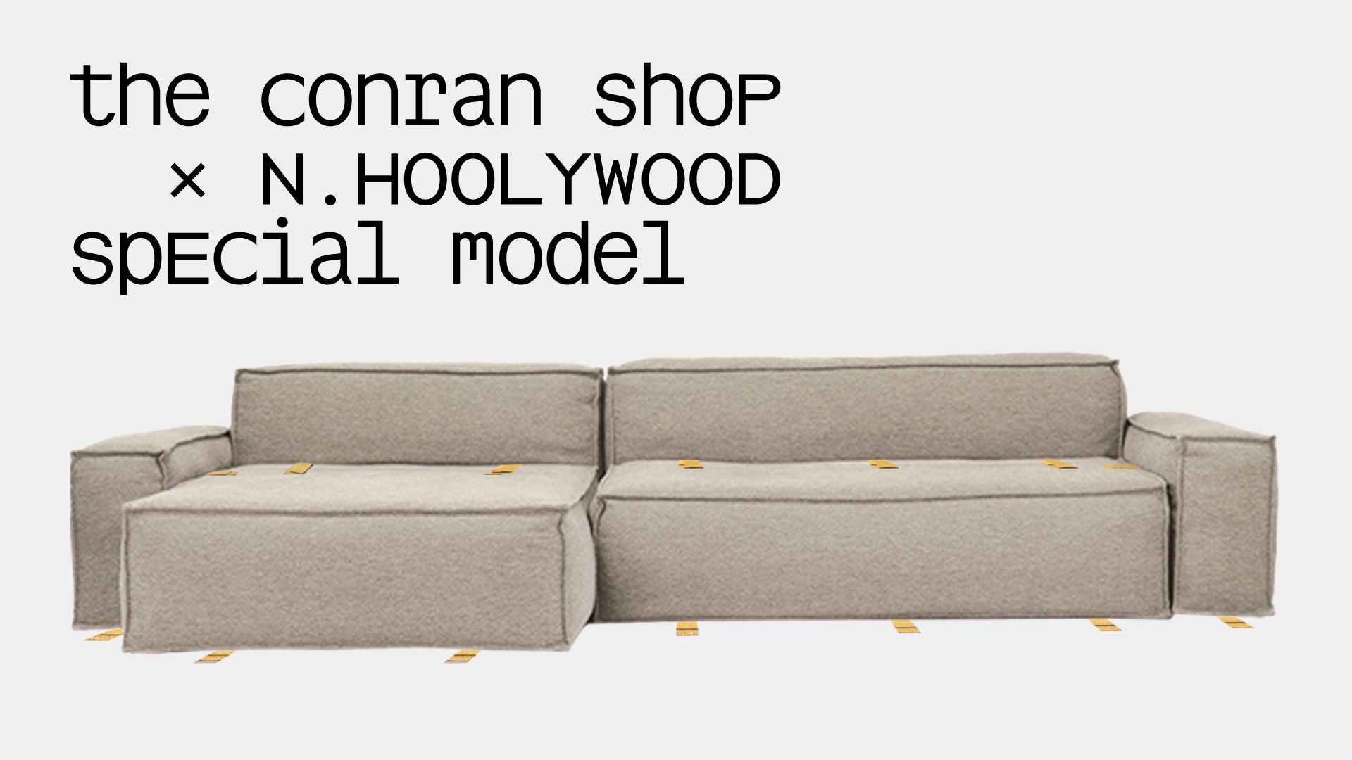 The Conran Shop | The Conran Shop X N.HOOLYWOOD TEST PRODUCT EXCHANGE  SERVICE SPECIAL EDITON SOFA｜DESIGNART TOKYO 2024｜Reframing